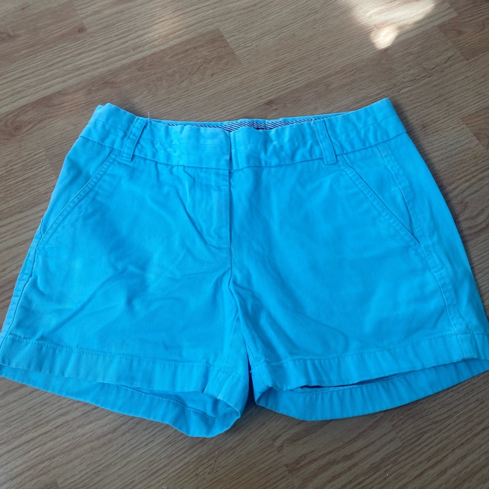 Bright blue shorts